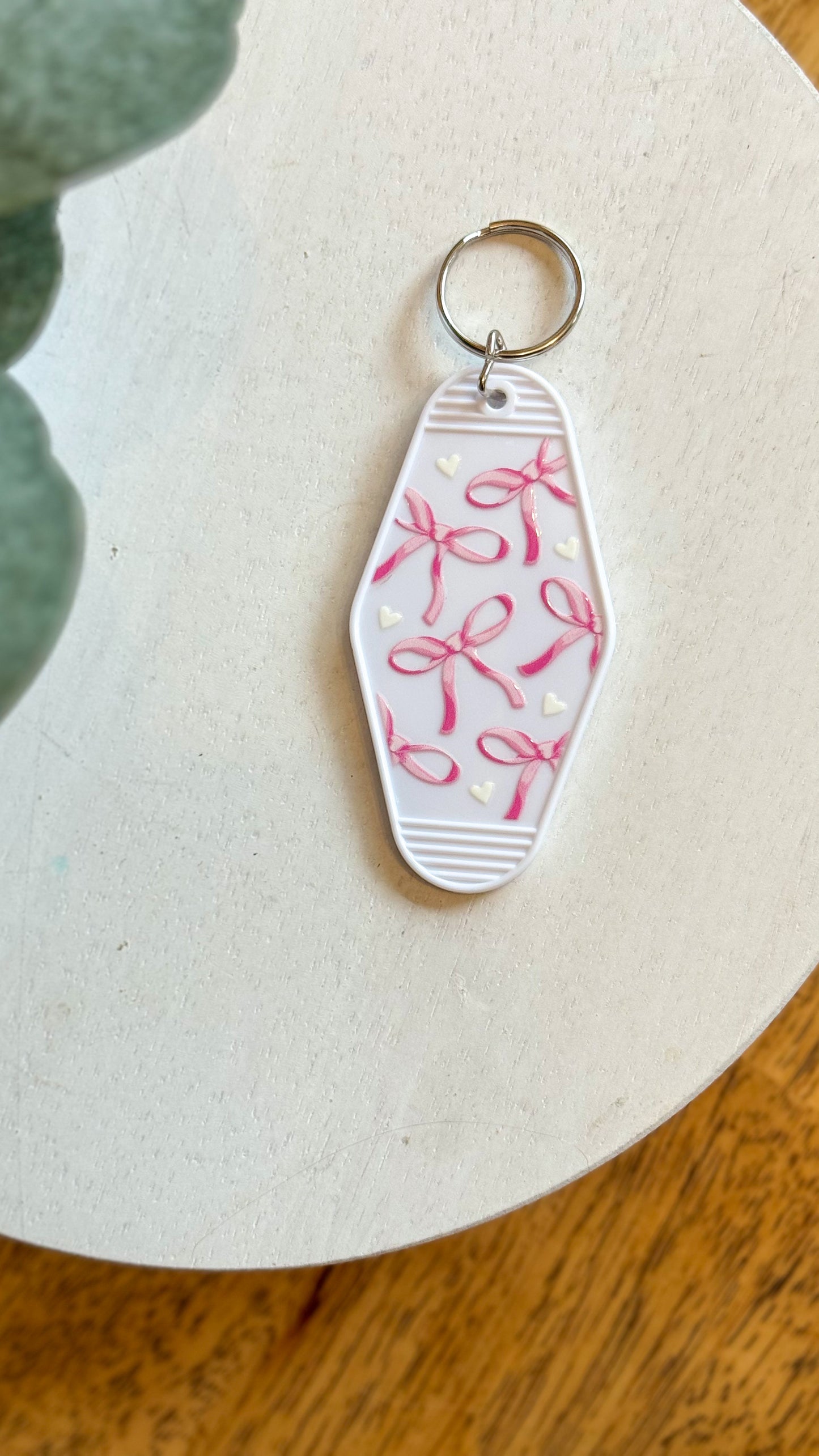 Bows + Hearts Keychain