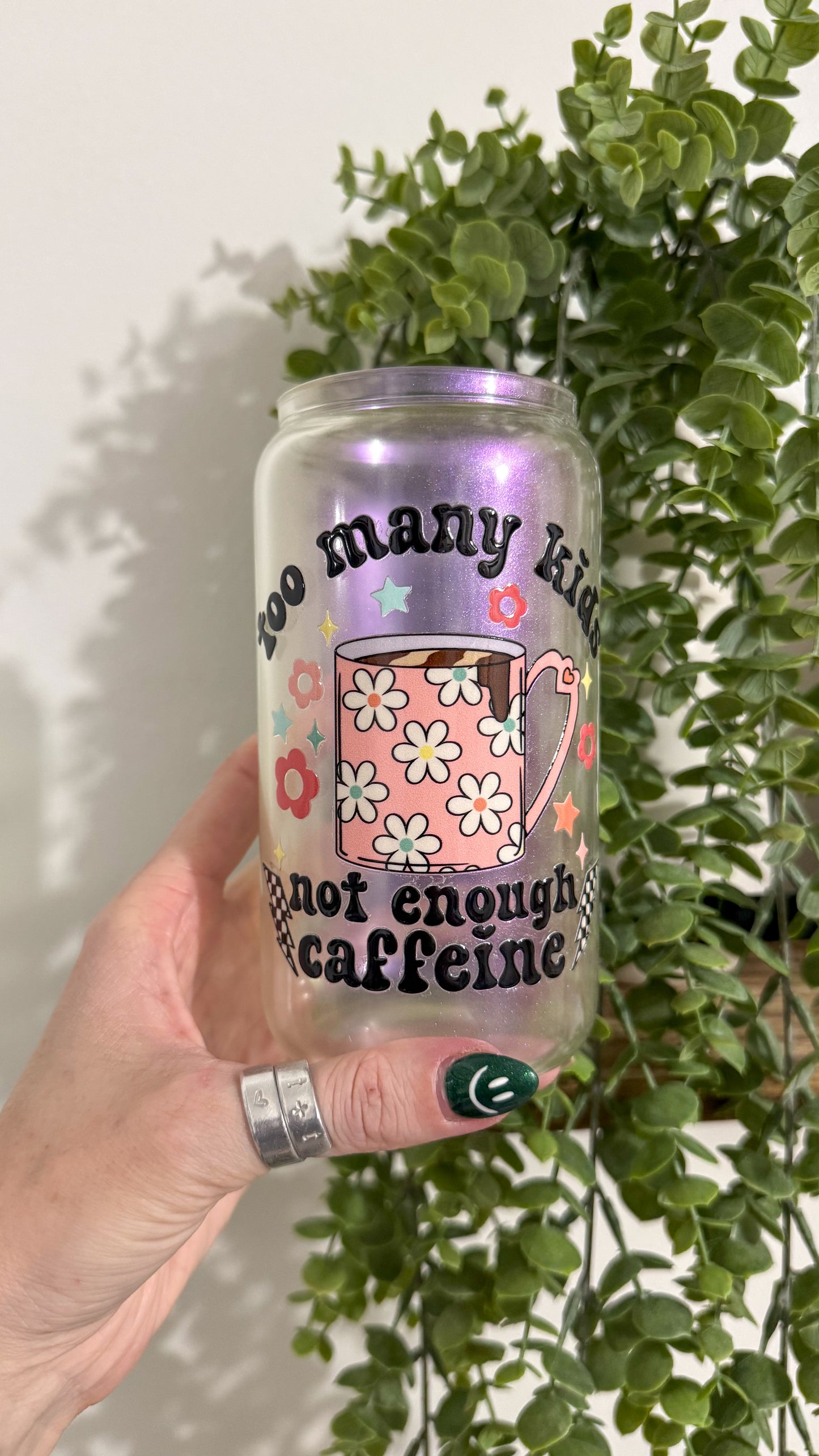 Too Many Kids Shimmer Cup