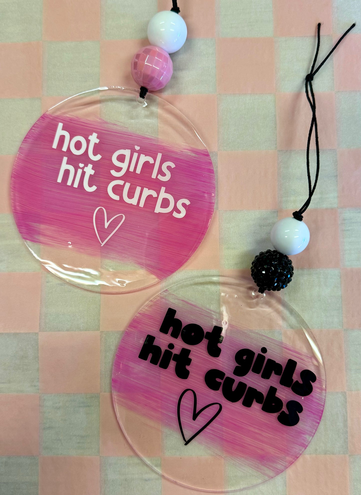 Hot Girls + Curbs Car Charm