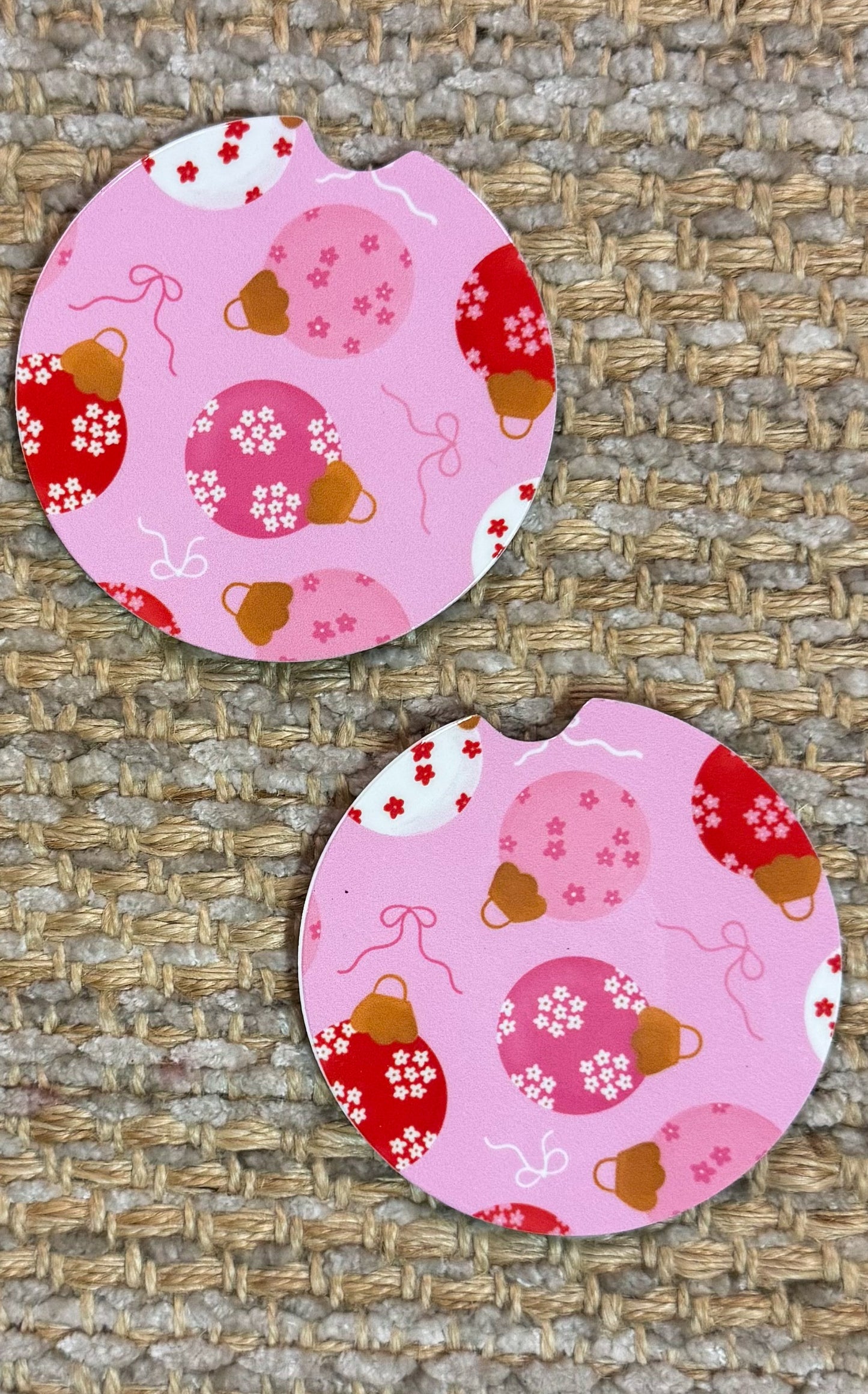 Pink Ornaments Coaster