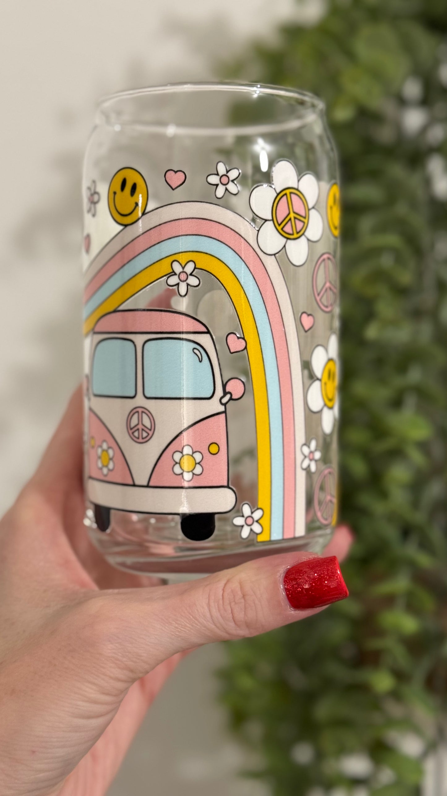 Pink Vans + Rainbows Cup