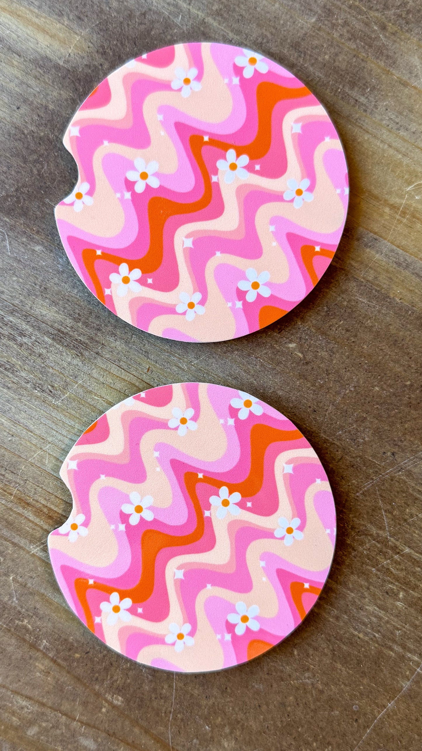 Groovy in Pink Coaster