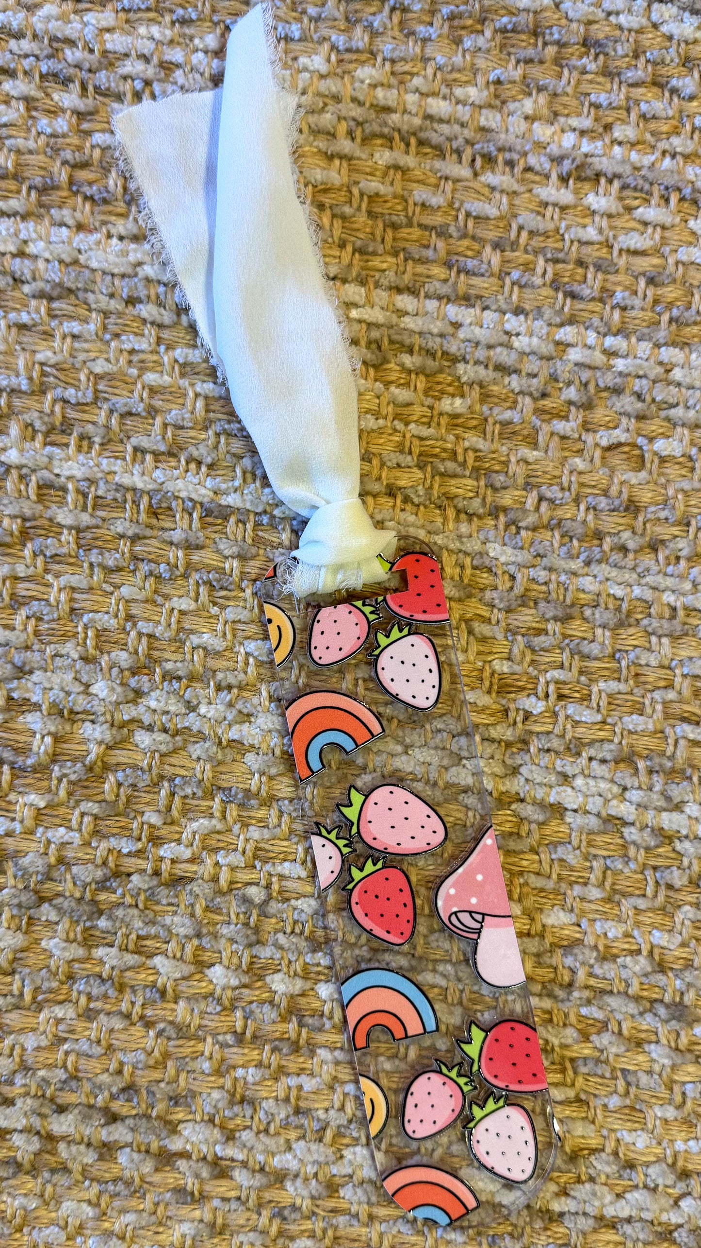 Strawberries + Rainbows Bookmark