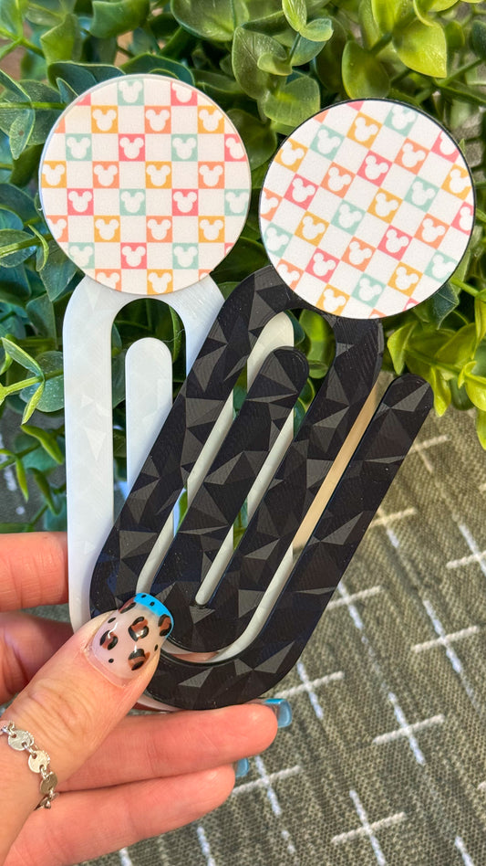 Magical Checkered Mouse Paperclip Bookmark
