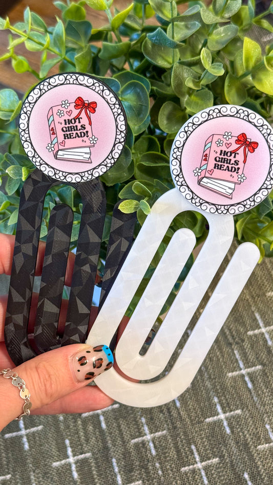 Hot Girls Read Paperclip Bookmark