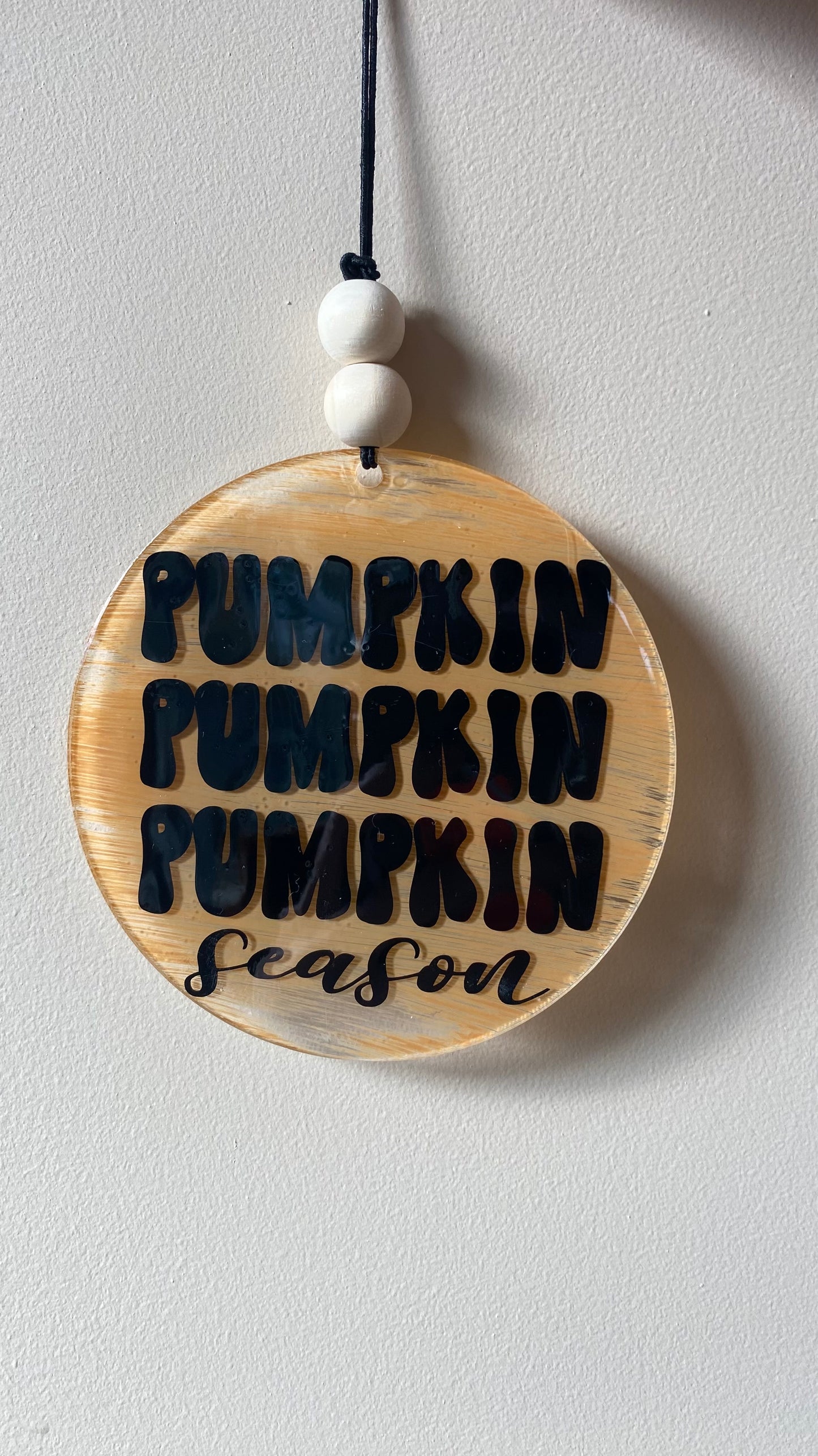 Pumpkin Season Car Charm