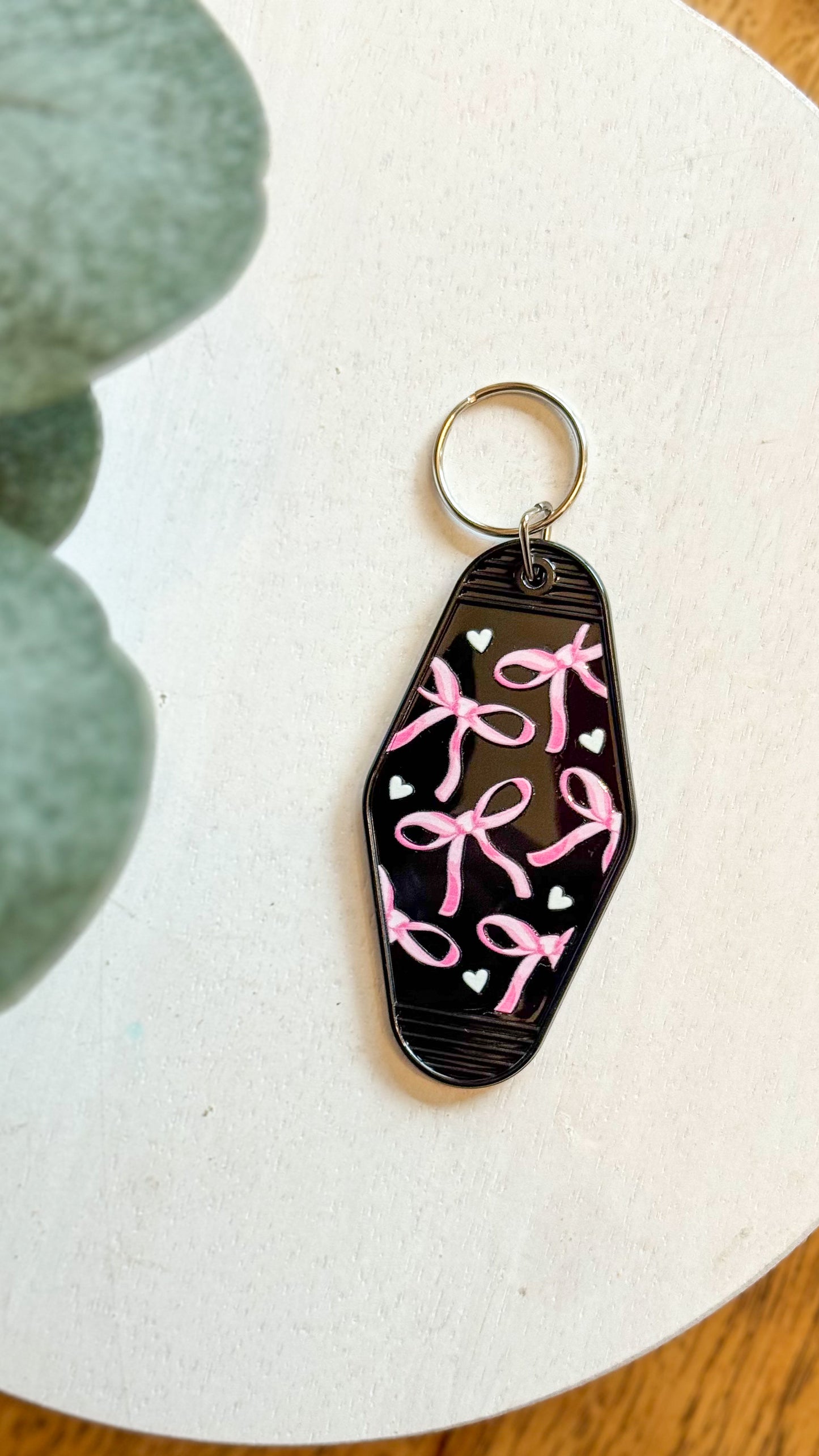 Bows + Hearts Keychain