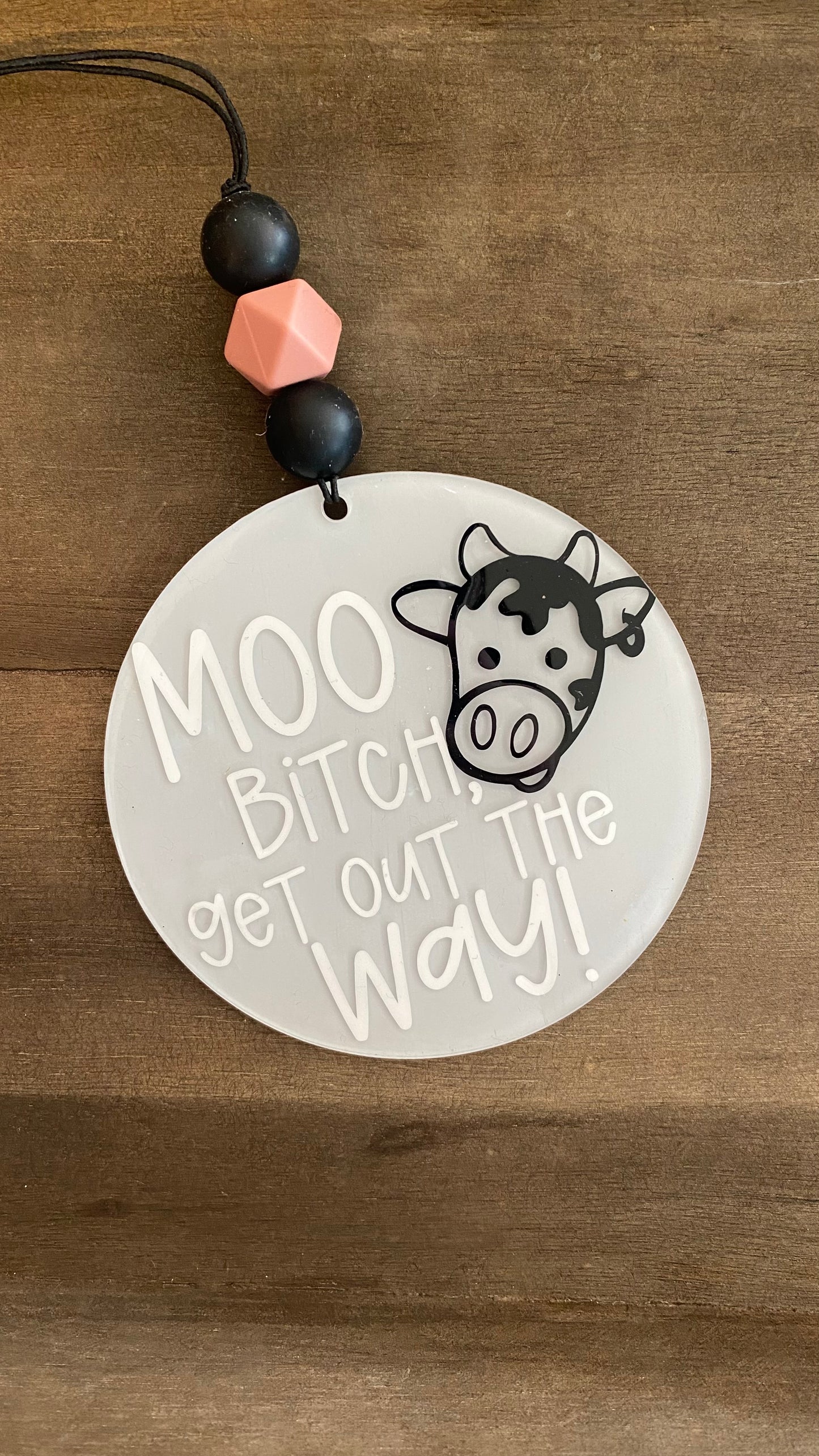 Moo Bitch Car Charm