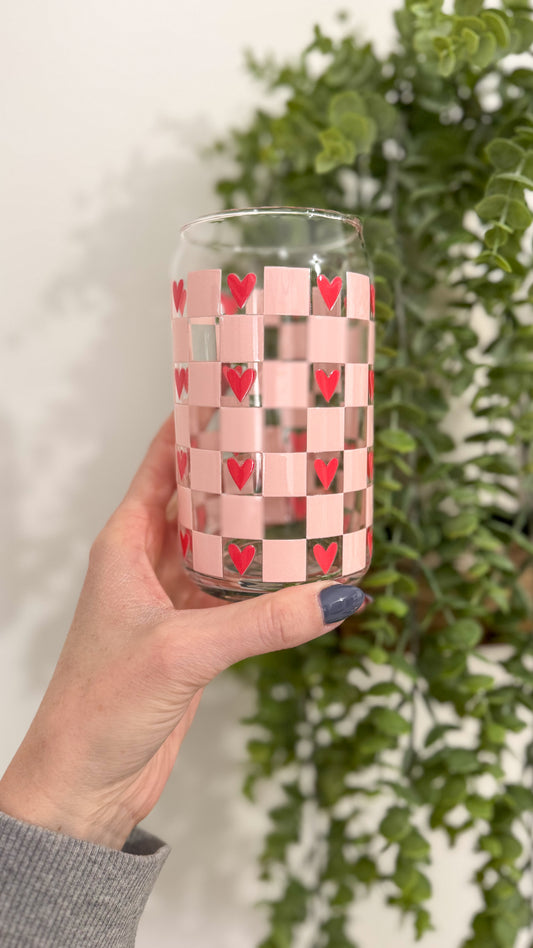 Checkered Hearts Cup