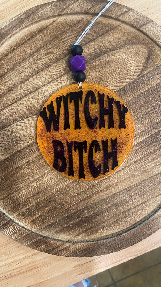 Witchy Bitch Car Charm