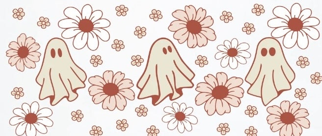 Floral Ghost Cup