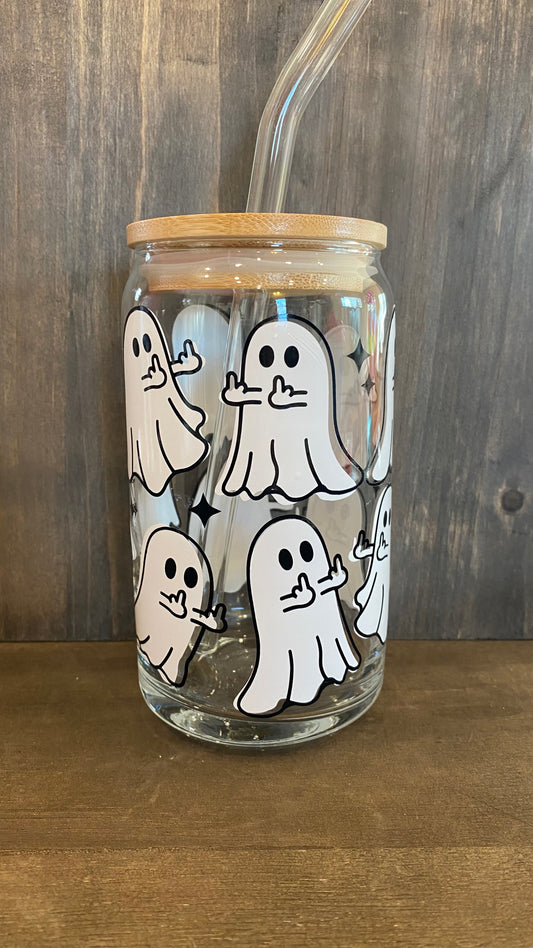 Middle Finger Ghost Cup