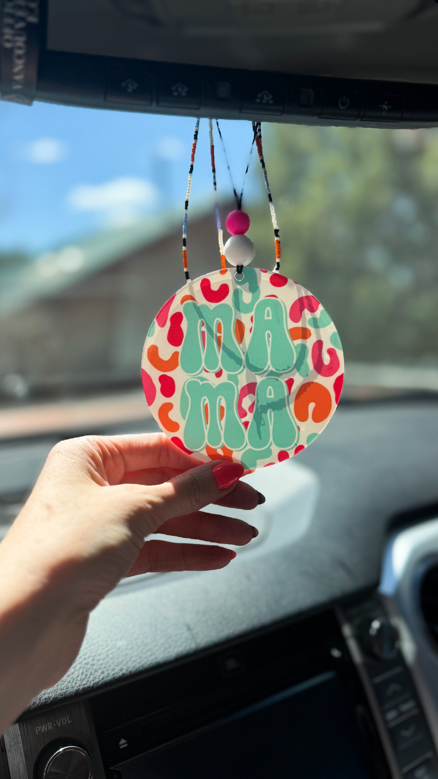 Leopard Mama Car Charm