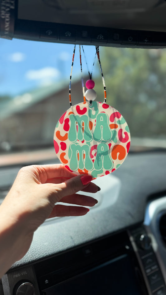 Leopard Mama Car Charm