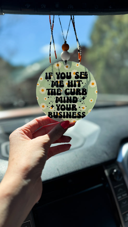 Mind Your B Car Charm