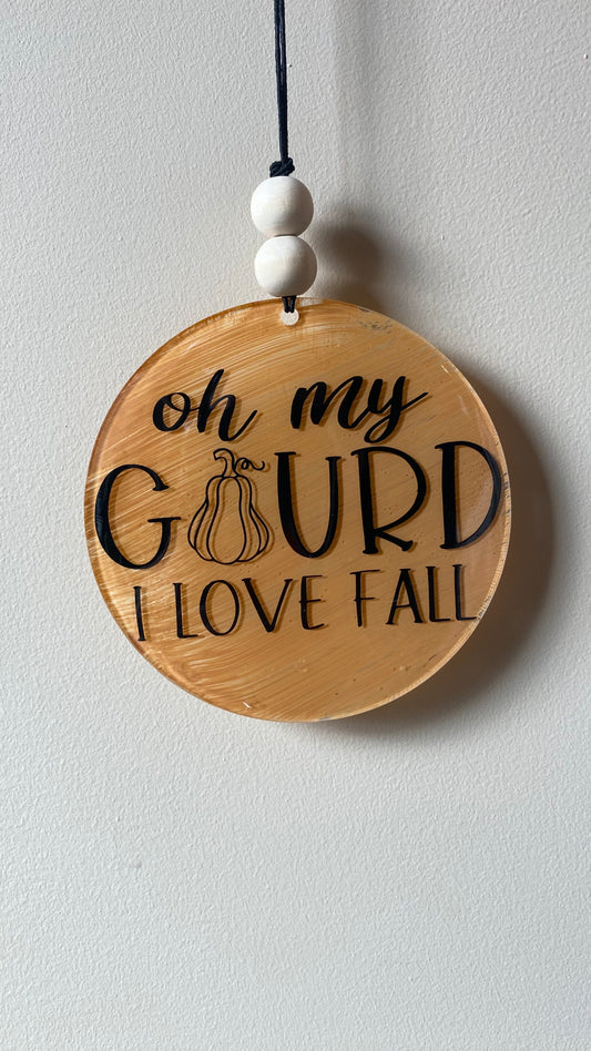 Oh My Gourd Car Charm