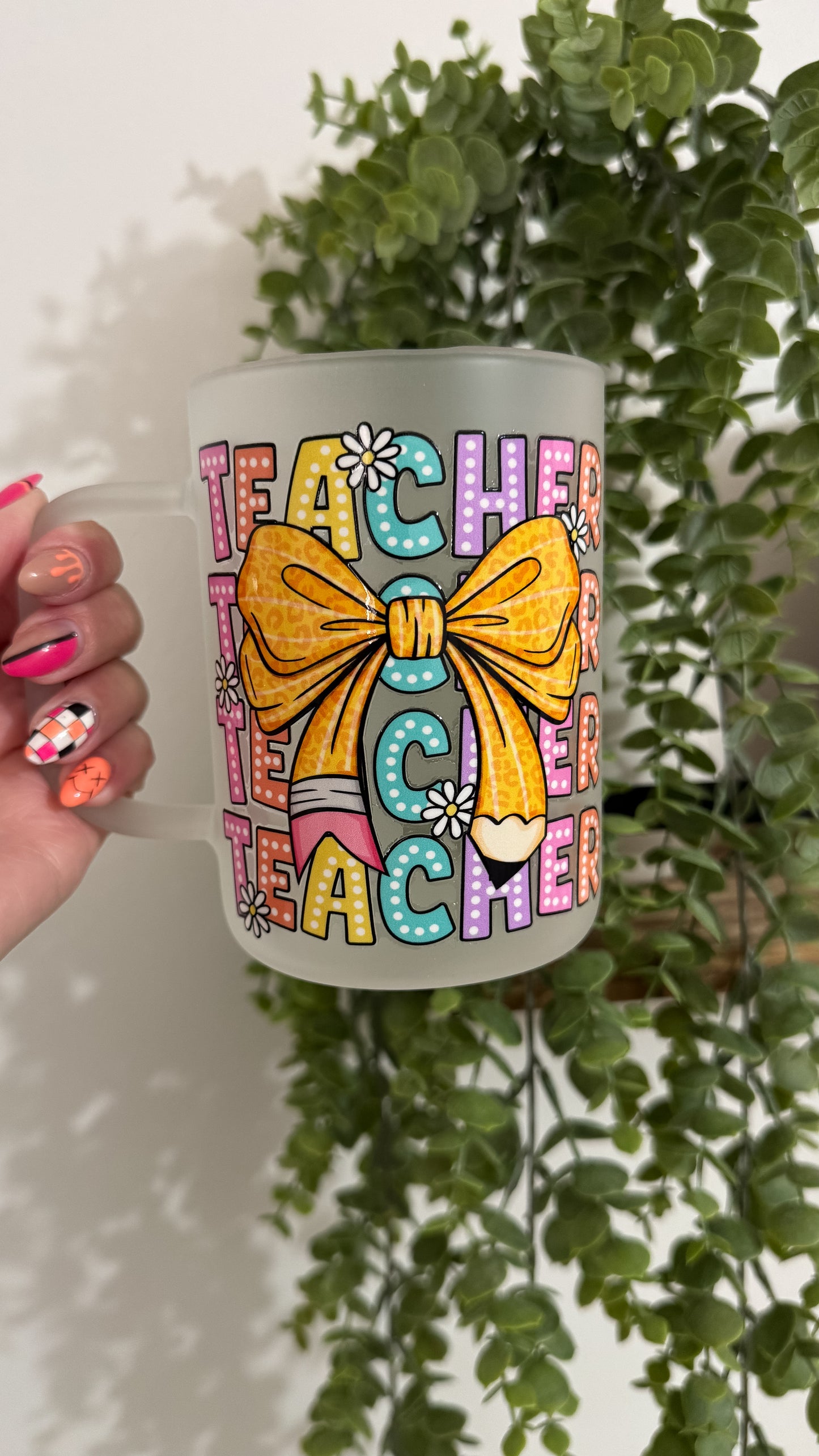 Teacher Yellow Bow Coffee Mug