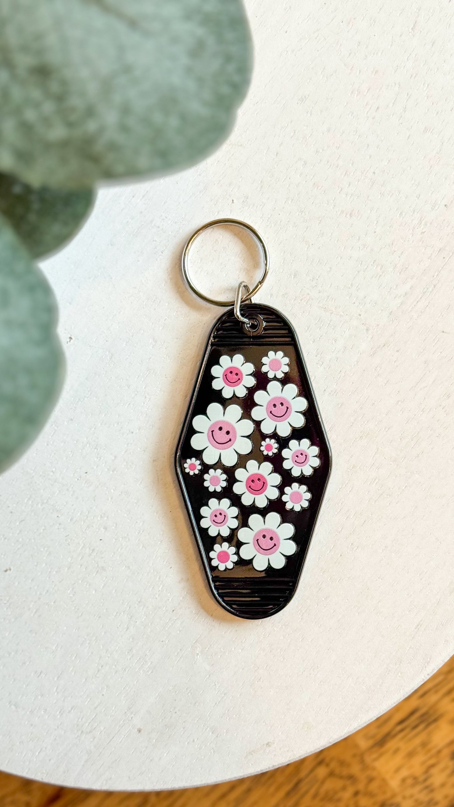 Flower Smileys Keychain
