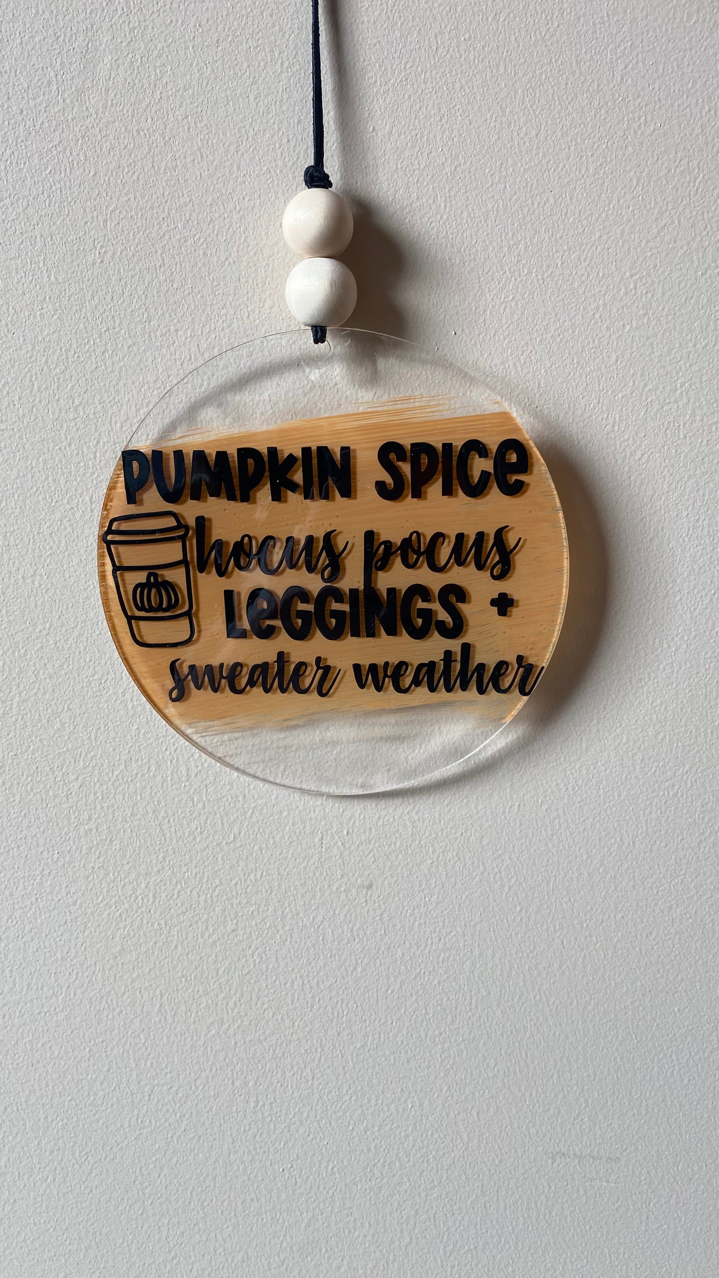 Pumpkin Spice + Hocus Pocus Car Charm