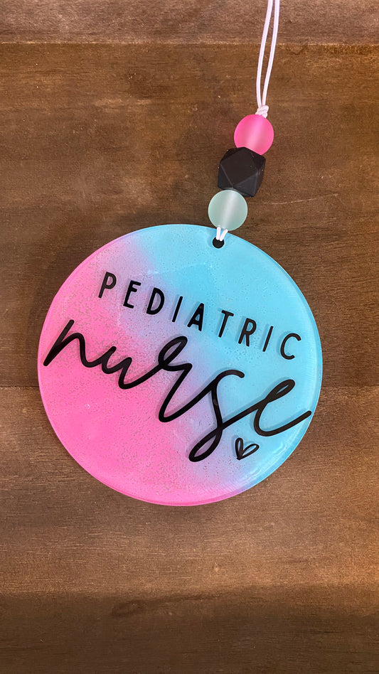 Pediatric Nurse Car Charm