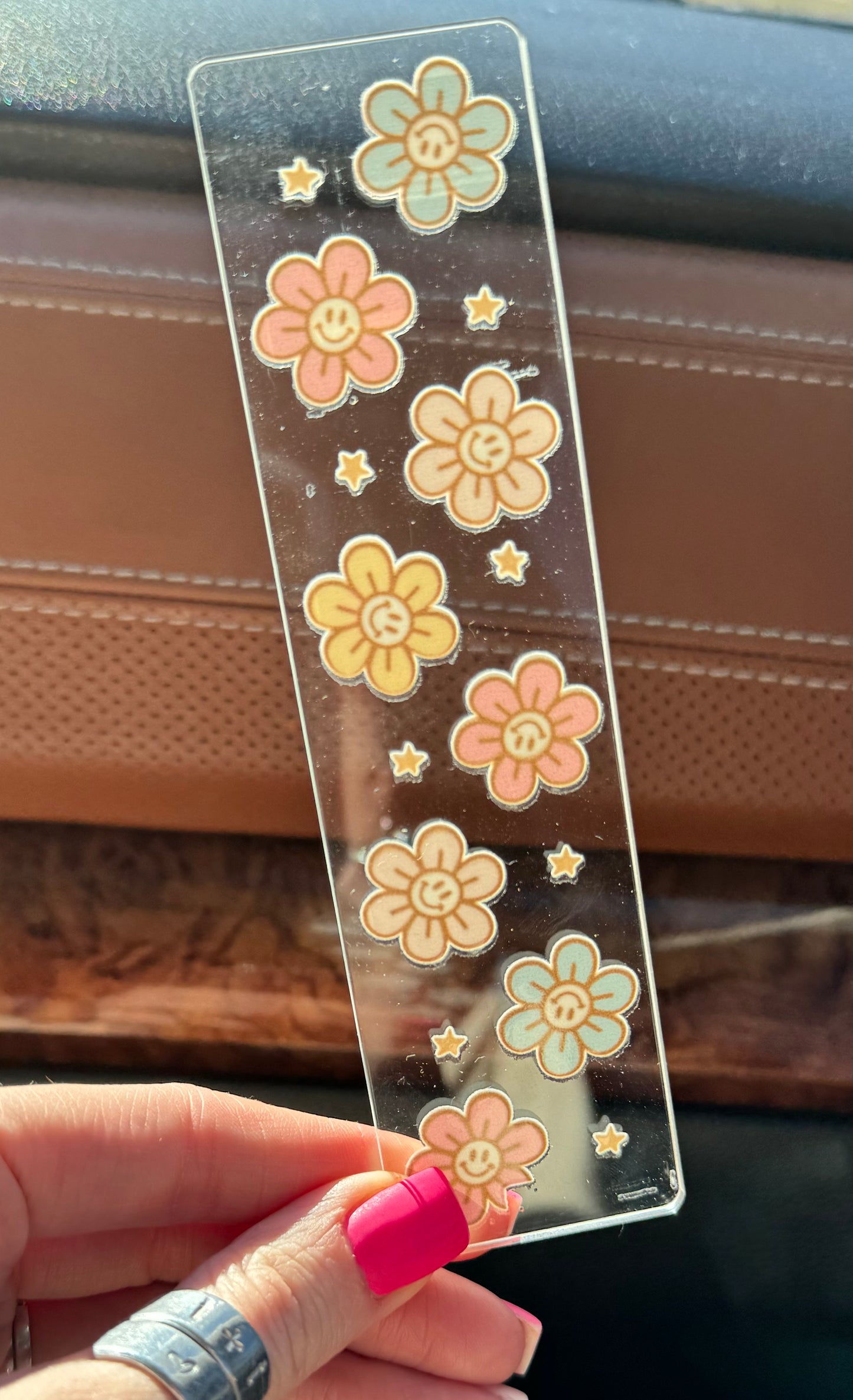 Flower Smileys Bookmark