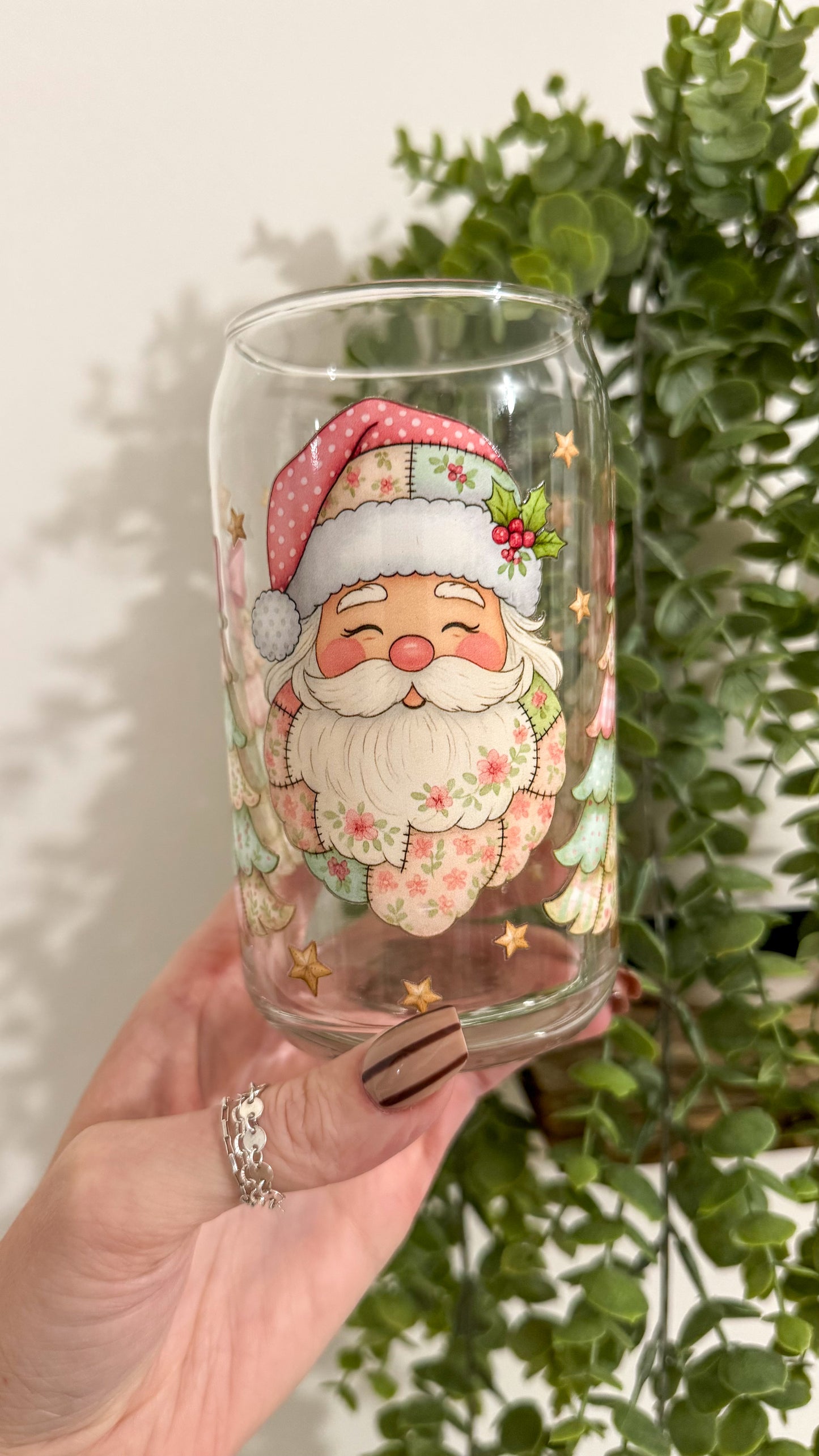 Patchwork Santa Cup