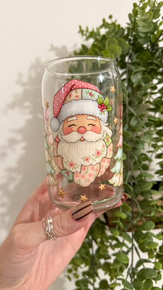 Patchwork Santa Cup