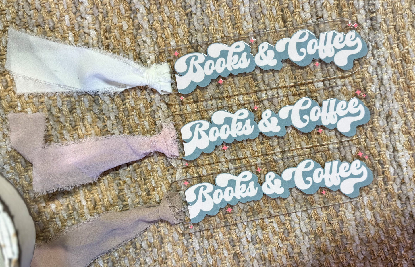 Books + Coffee Bookmark