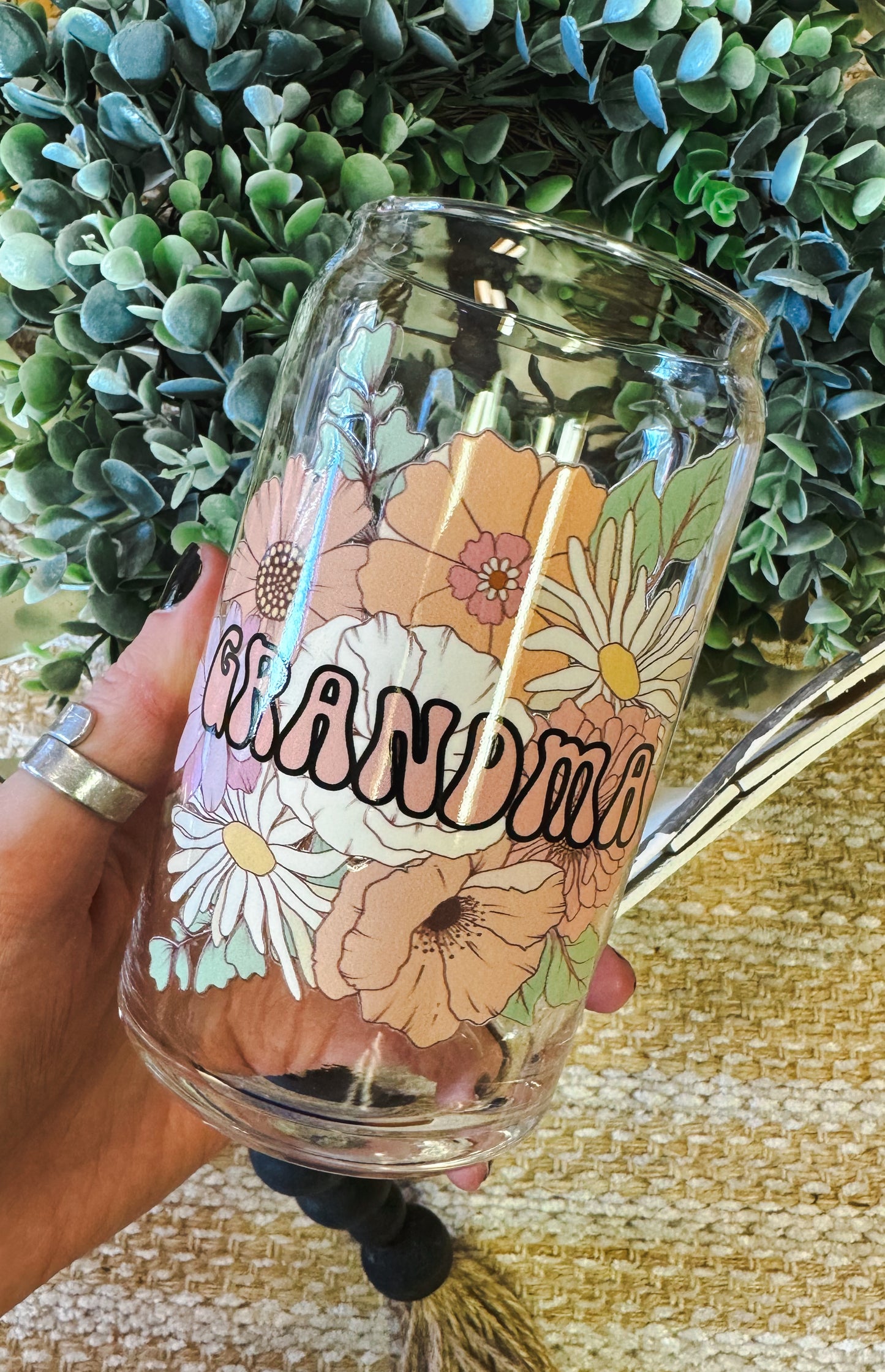 Floral Grandma Cup