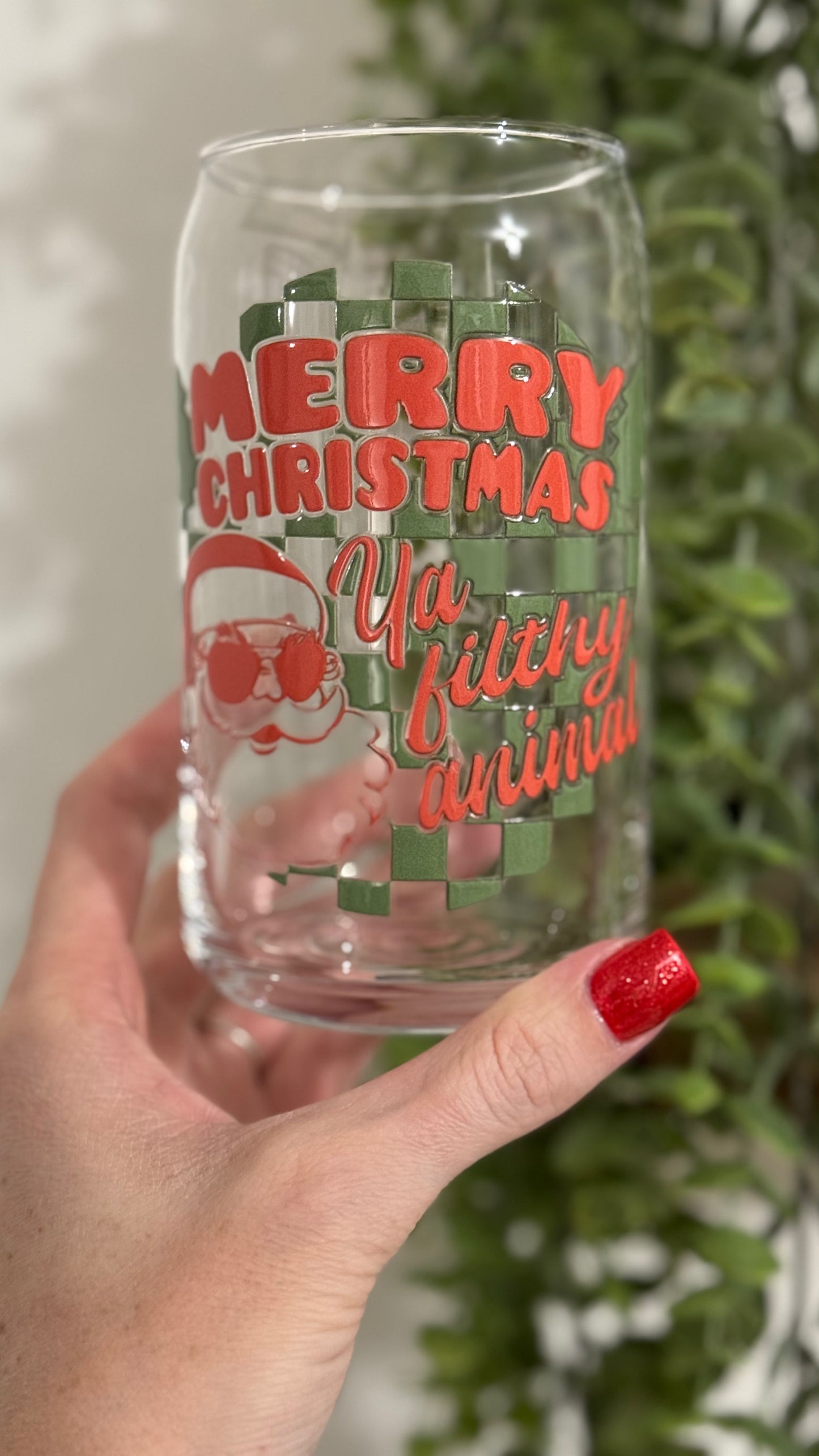 Checkered Filthy Animal Cup