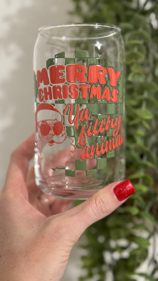 Checkered Filthy Animal Cup