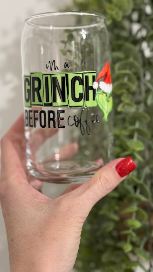 Grinch Before Coffee Cup
