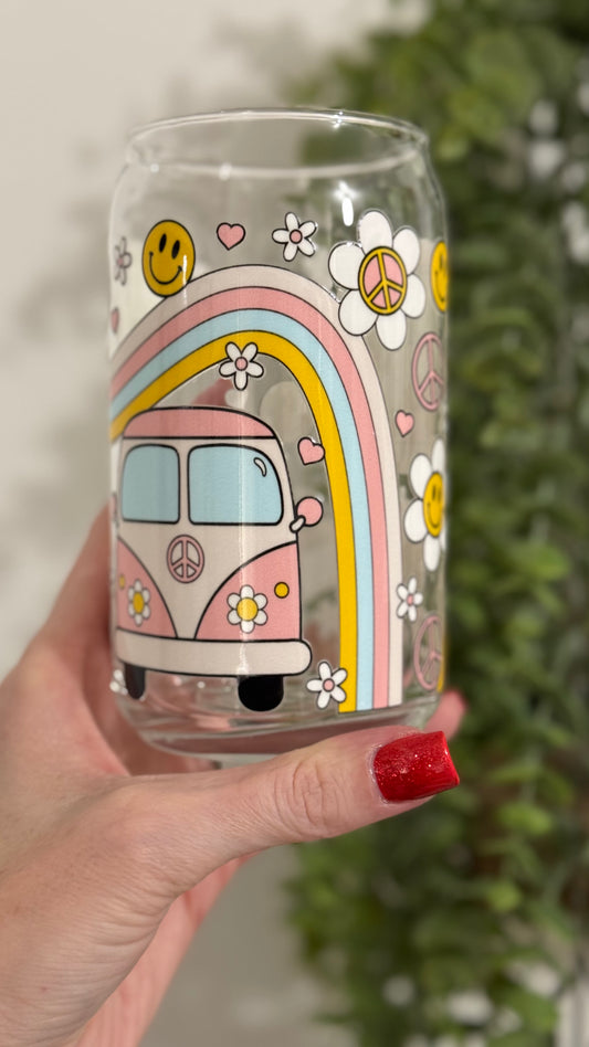 Pink Vans + Rainbows Cup