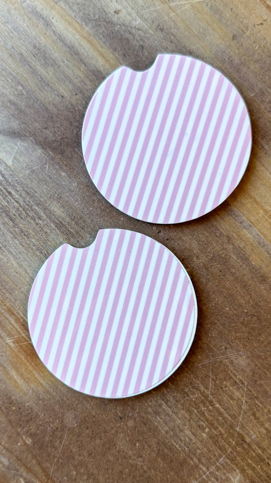 Pretty in Pink Stripes Coaster