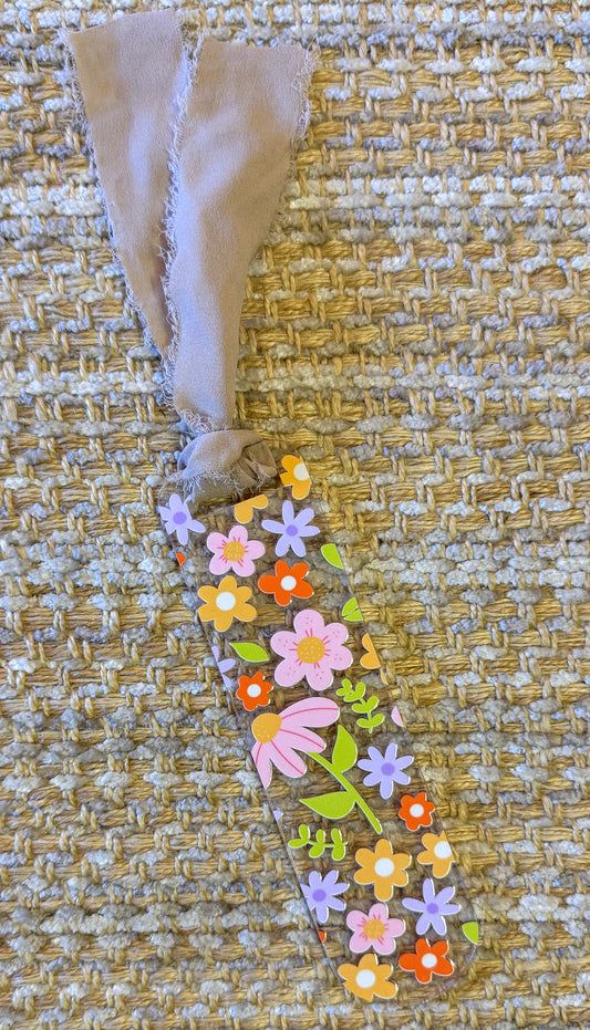Spring Flowers Bookmark