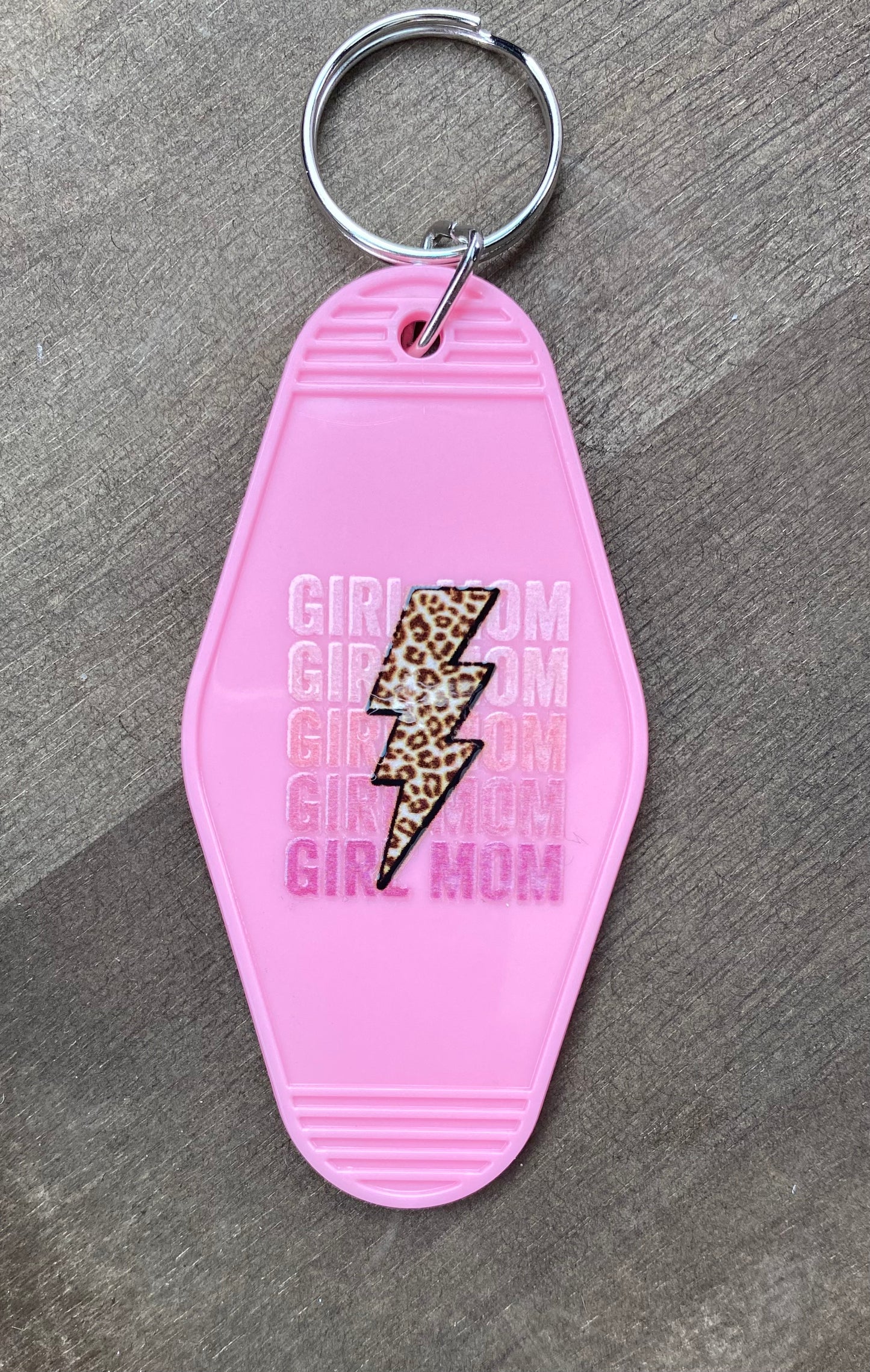 Girl Mom Keychain